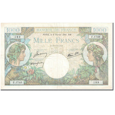 France, 1000 Francs, Commerce et Industrie, 1941, 1941-02-06, VF(30-35)