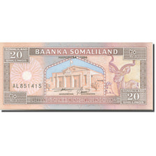 Banknote, Somaliland, 20 Shillings = 20 Shilin, 1996, Undated (1996), KM:3b