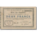 France, Saint-Quentin, 2 Francs, 1915, EF(40-45), Pirot:02-2057