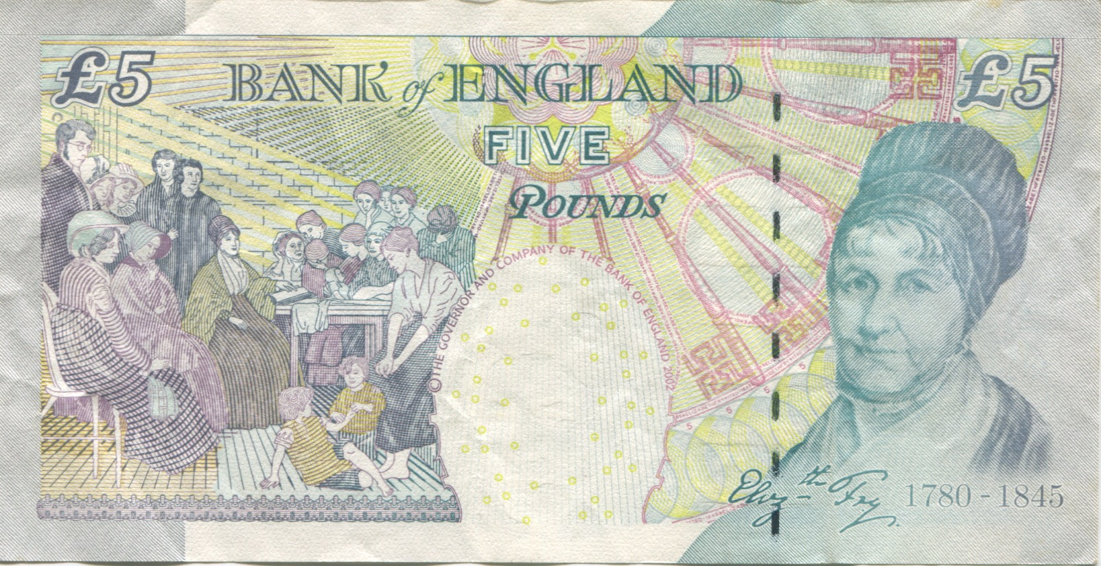 Banknote, Great Britain, 5 Pounds, 2004, Undated (2004), KM:391c, EF(40-45)