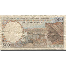 Banconote, Stati dell’Africa centrale, 500 Francs, 1993, Undated (1993)