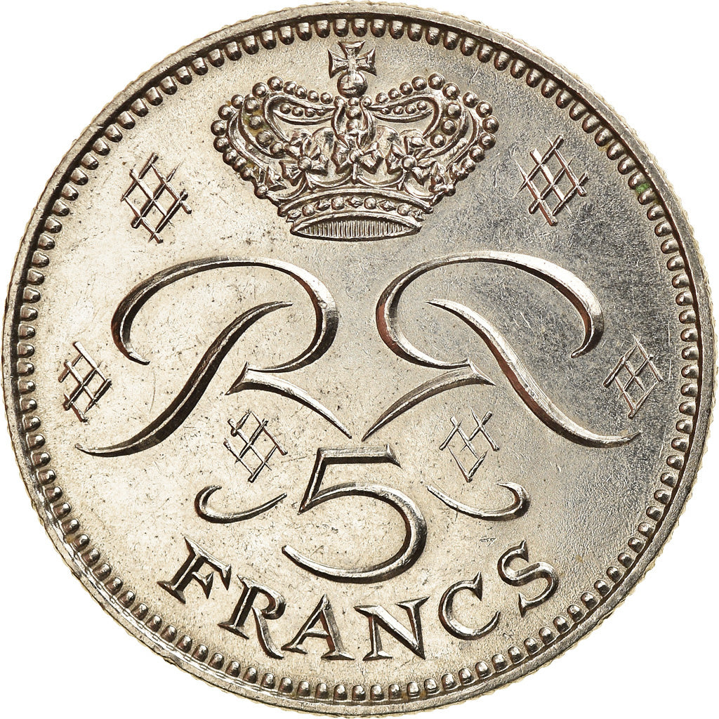 Coin, Monaco, Rainier III, 5 Francs, 1971, AU(50-53), Copper-nickel, KM:150