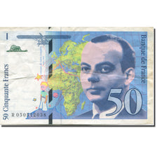 France, 50 Francs, St Exupéry, 1999, Undated (1999), TB, Fayette:73.05