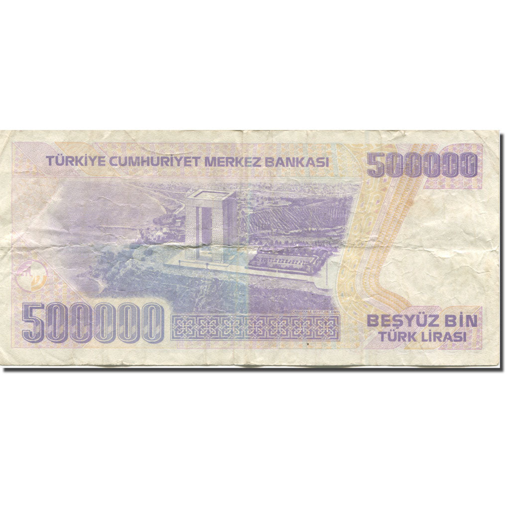 Banknote, Turkey, 500,000 Lira, 1998, 1998 (OLD DATE 1970-01-14), KM:212