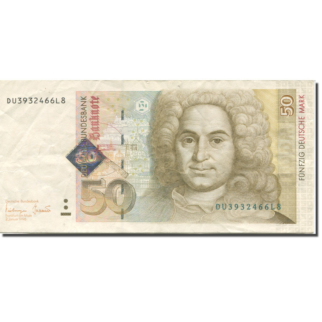 Banknote, GERMANY - FEDERAL REPUBLIC, 50 Deutsche Mark, 1996, 1996-01-02, KM:45