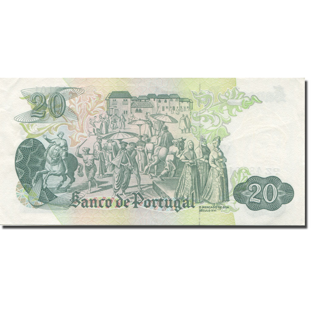 Banknote, Portugal, 20 Escudos, 1971, 1971-07-27, KM:173, UNC(63)