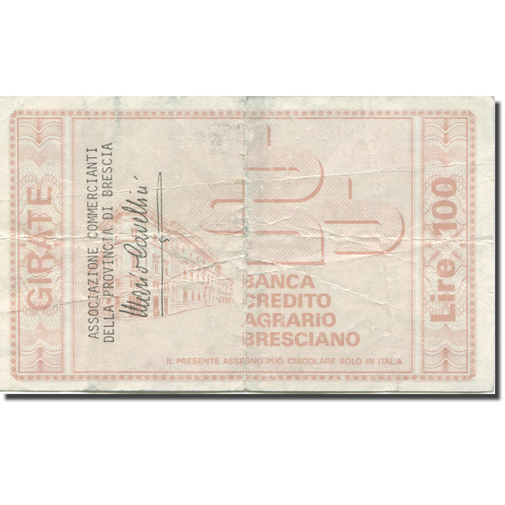 Banknote, Italy, 100 Lire, 1976, 1976-08-02, Brescia, VF(20-25)