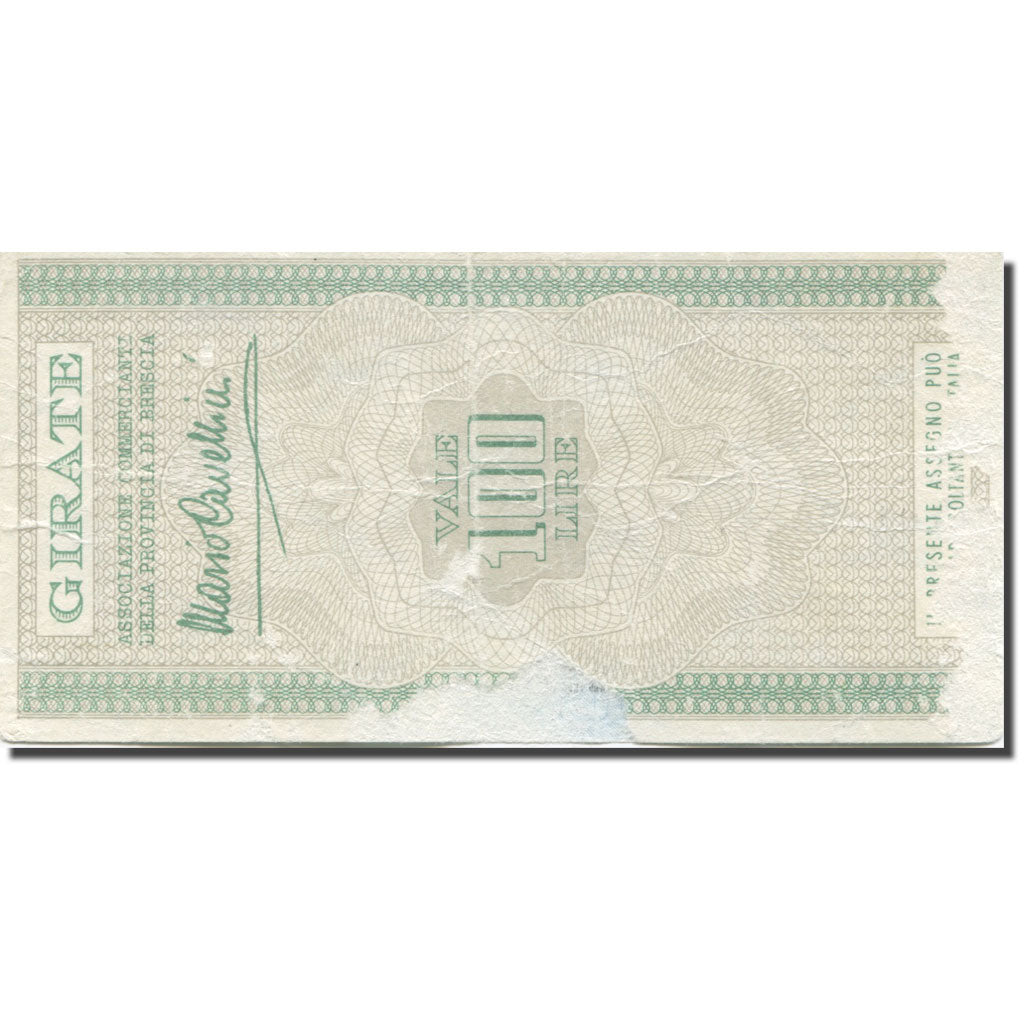 Billete, 100 Lire, 1976, Italia, 1976-11-15, Brescia, RC