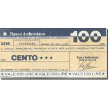Banknote, Italy, 100 Lire, 1976, 1976-12-29, Milano, VF(20-25)
