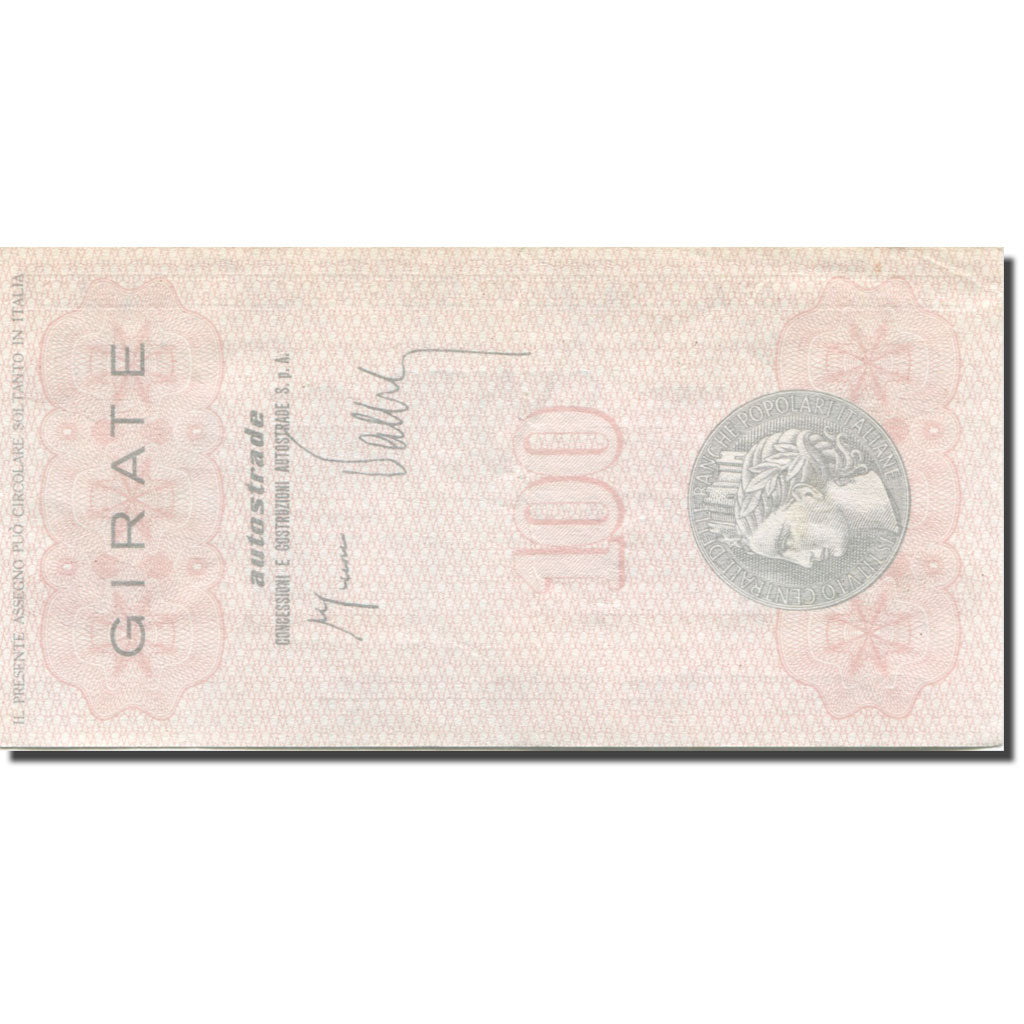 Nota, Itália, 100 Lire, 1977, 1977-05-20, Bologna, AU(50-53)