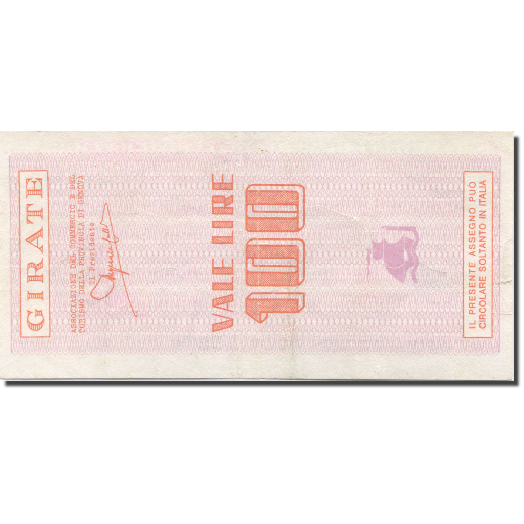 Banknote, Italy, 100 Lire, 1977, 1977-02-15, Genova, AU(50-53)