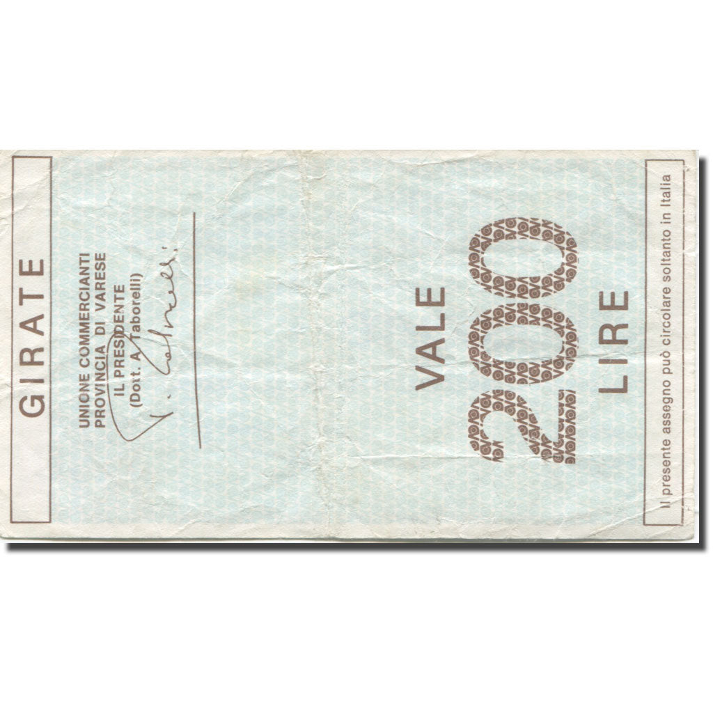 Billete, 200 Lire, 1976, Italia, 1976-11-15, Varese, BC