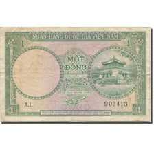 Banknote, South Viet Nam, 1 D<ox>ng, 1956, Undated (1956), KM:1a, F(12-15)