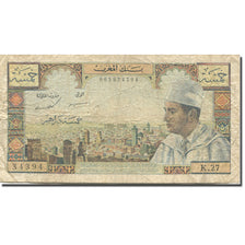 Banknot, Maroko, 5 Dirhams, 1966, Undated (1966/AH1386), KM:53d, VG(8-10)