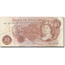 Banknote, Great Britain, 10 Shillings, 1966, Undated (1966), KM:373c, VG(8-10)