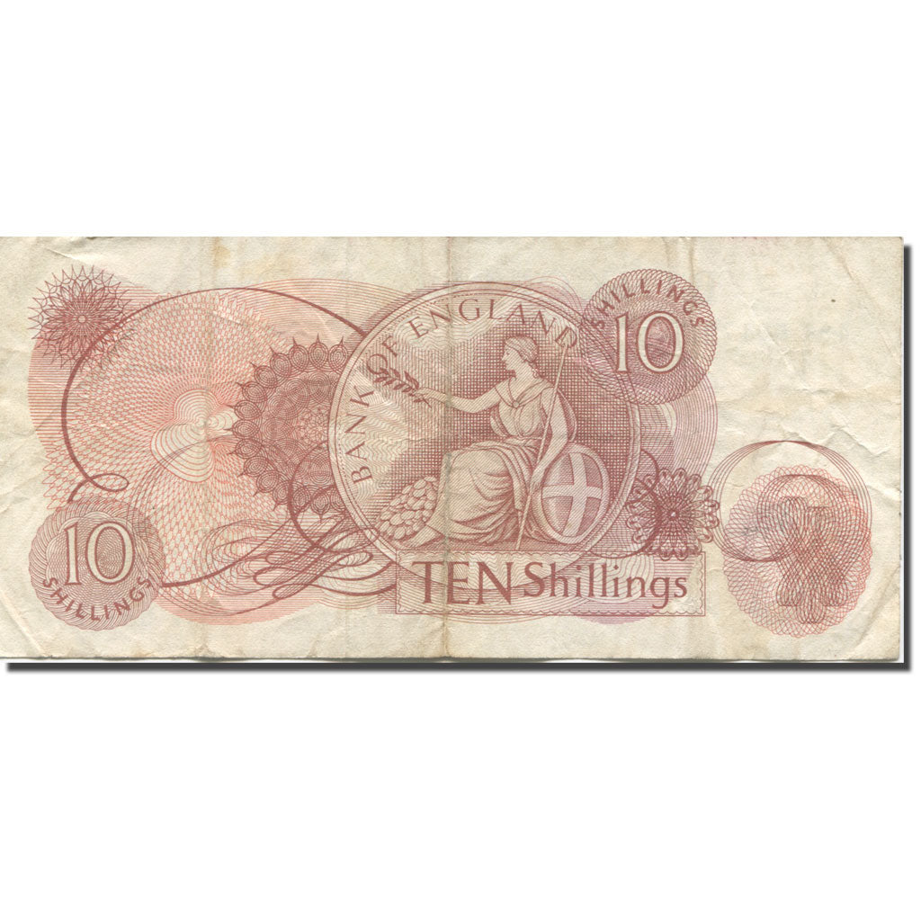 Banknote, Great Britain, 10 Shillings, 1966, Undated (1966), KM:373c, VG(8-10)