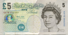Banknote, Great Britain, 5 Pounds, 2002-2003, Undated (2002-03), KM:391b