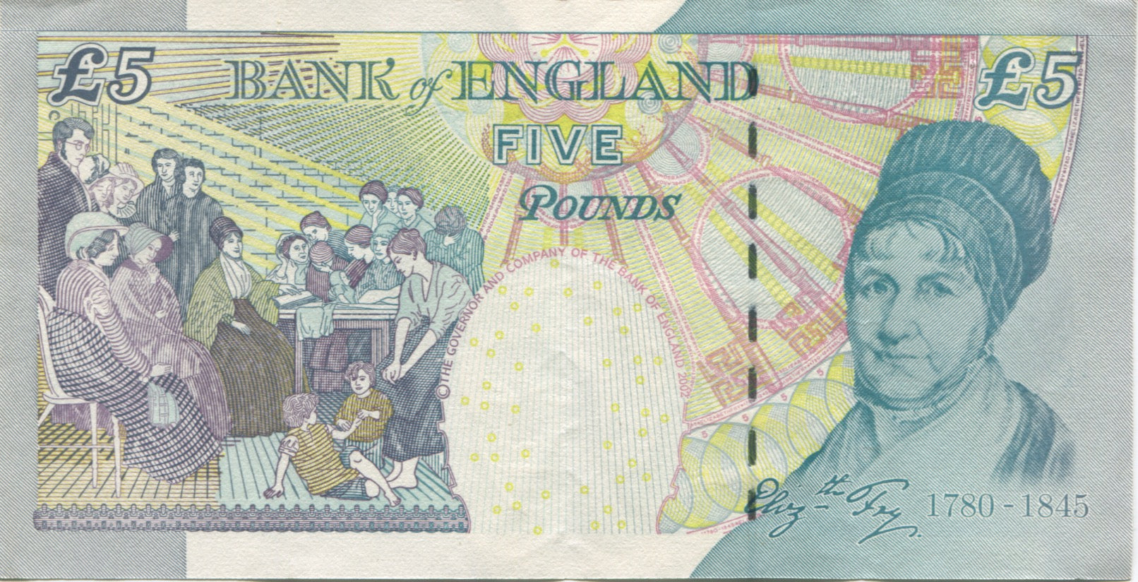 Banknote, Great Britain, 5 Pounds, 2002-2003, Undated (2002-03), KM:391b