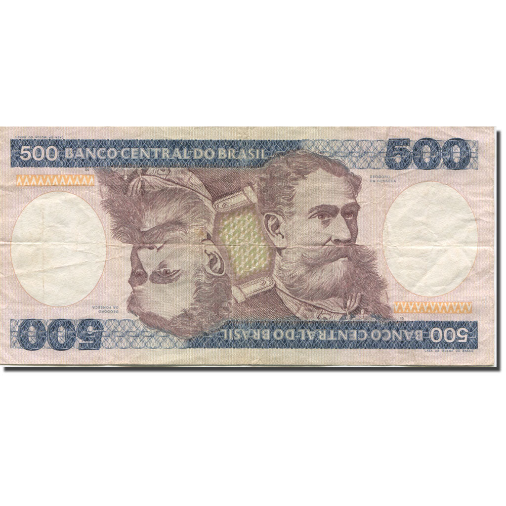 Banconote, Brasile, 500 Cruzeiros, 1981, Undated (1981), KM:200a, MB