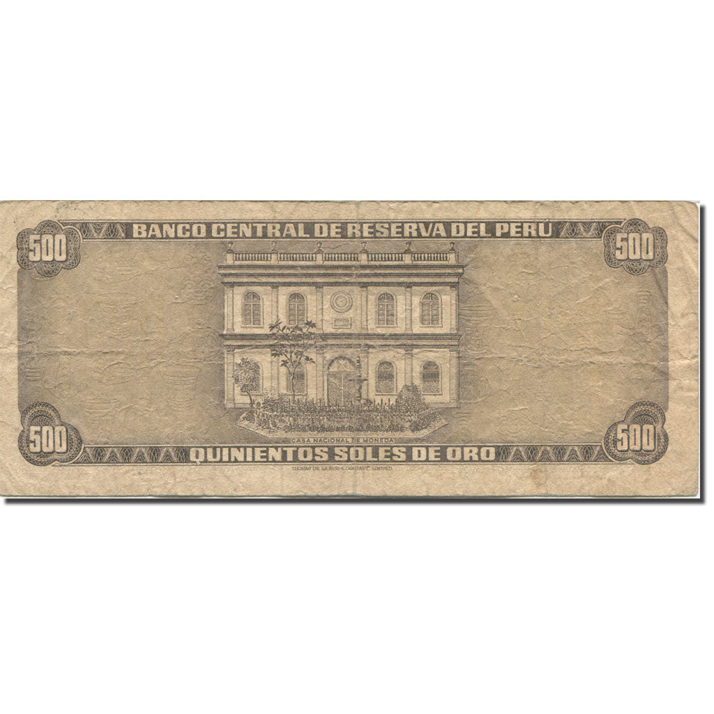Banknote, Peru, 500 Soles De Oro, 1973, 1973-05-24, KM:104b, VG(8-10)