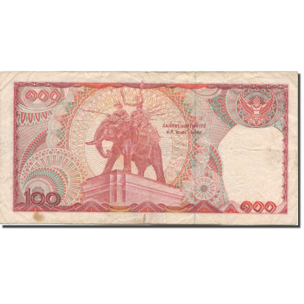 Banknote, Thailand, 100 Baht, 1978, Undated (1978), KM:89, VF(20-25)