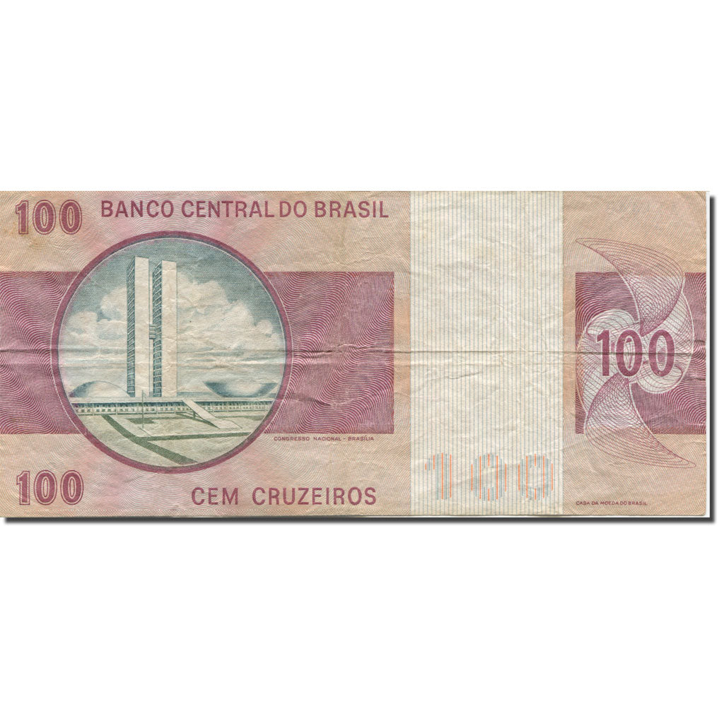 Banknote, Brazil, 100 Cruzeiros, 1981, Undated (1981), KM:195Ab, VF(20-25)