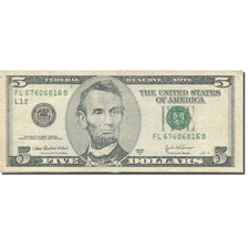 Banconote, Stati Uniti, Five Dollars, 2003-2007, Undated (2003-07), KM:4861, MB