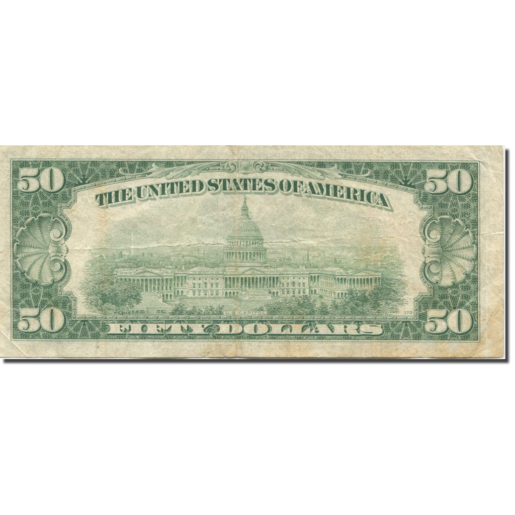 Billet, États-Unis, Fifty Dollars, 1950, Undated (1950), KM:2642, TB+