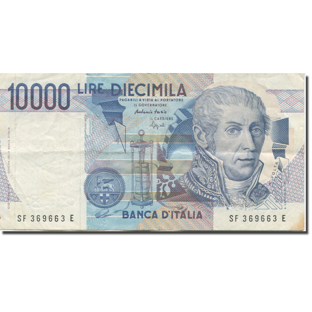 Biljet, Italië, 10,000 Lire, 1984, 1984-09-03, KM:112c, TTB