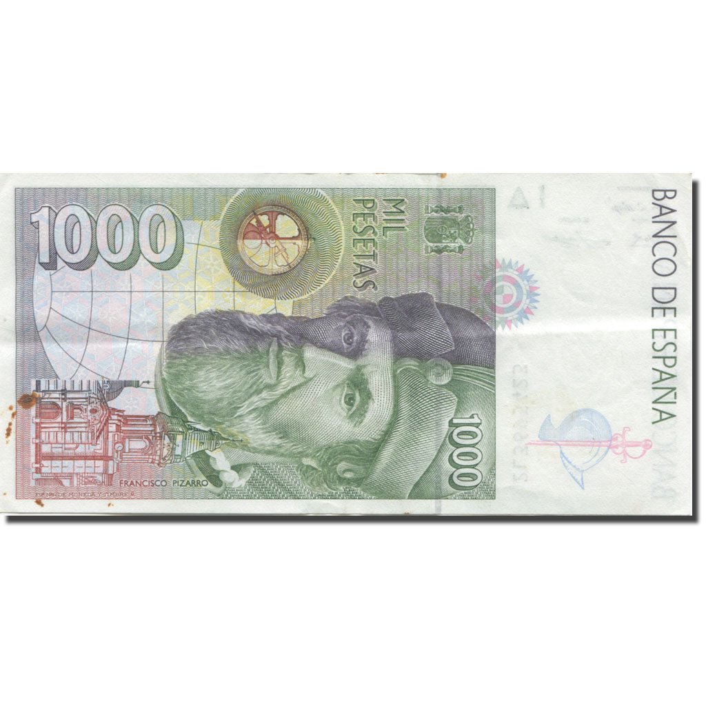 Banknote, Spain, 1000 Pesetas, 1996, 1996 (Old Date : 12.10.1992 ), KM:163