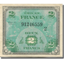 France, 2 Francs, Flag/France, 1944, SERIE DE 1944, EF(40-45), Fayette:VF16.2