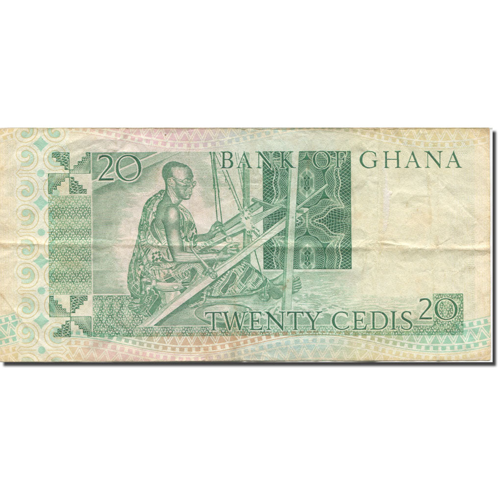 Banknote, Ghana, 20 Cedis, 1982, 1982-03-06, KM:21c, VF(20-25)