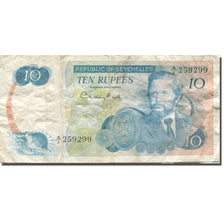 Banknote, Seychelles, 10 Rupees, 1976, Undated (1976), KM:19a, VF(20-25)