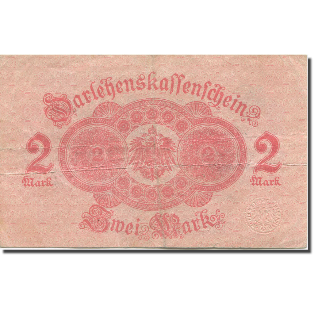 Banknote, Germany, 2 Mark, 1914, 1914-08-12, KM:54, EF(40-45)