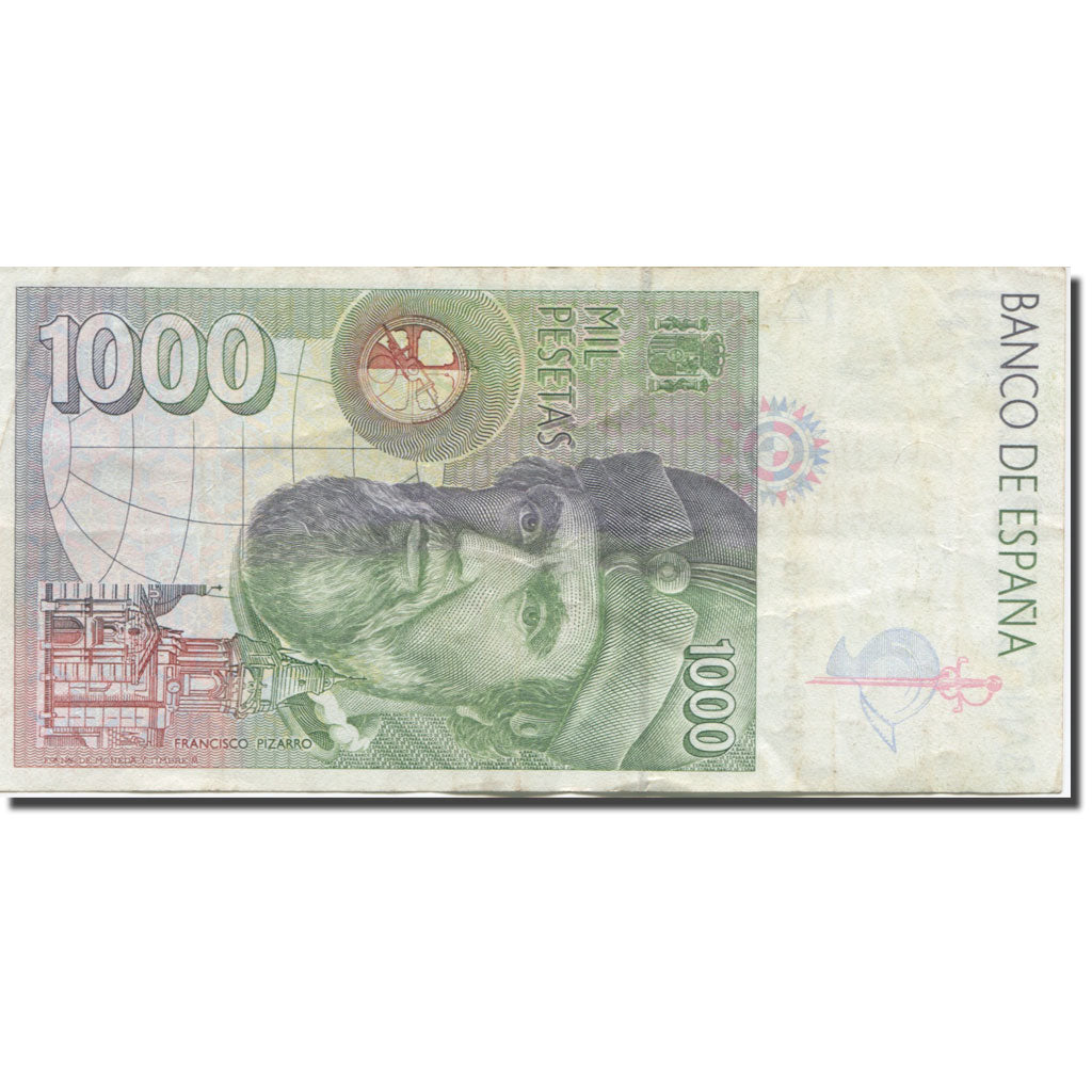 Banknote, Spain, 1000 Pesetas, 1992, 1992-10-12, KM:163, VF(20-25)