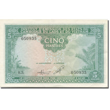 Biljet, FRANS INDO-CHINA, 5 Piastres = 5 Dong, 1953, Undated (1953), KM:106