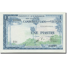 Biljet, FRANS INDO-CHINA, 1 Piastre = 1 Dong, 1954, Undated (1954), KM:105