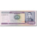 Banknote, Bolivia, 1 Centavo on 10,000 Pesos Bolivianos, 1987, Old Date :