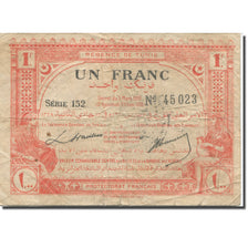 Banknote, Tunisia, 1 Franc, 1920, 1920-03-03, KM:49, VG(8-10)