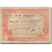Banknote, Tunisia, 1 Franc, 1920, 1920-03-03, KM:49, VG(8-10)