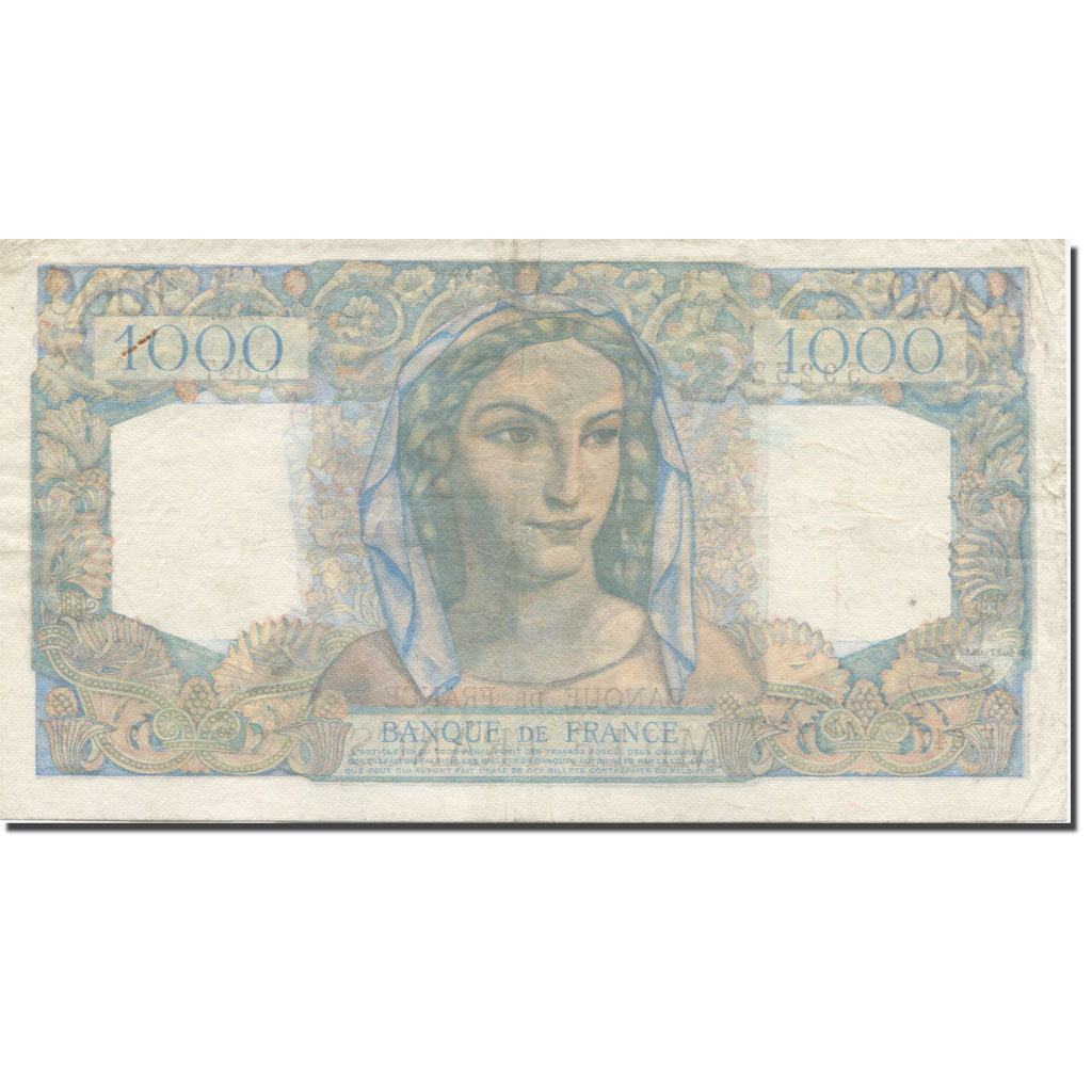 Francia, 1000 Francs, Minerve et Hercule, 1950, 1950-04-20, MB, Fayette:41.32