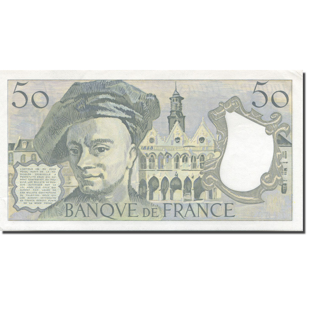 Frankrijk, 50 Francs, Quentin de La Tour, 1982, Undated (1982), NIEUW