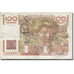 França, 100 Francs, Jeune Paysan, 1951, 1951-11-02, VF(20-25), Fayette:28.30