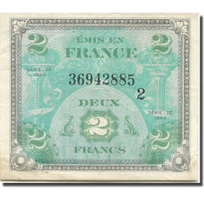 France, 2 Francs, Flag/France, 1944, SERIE DE 1944, EF(40-45), Fayette:VF16.2