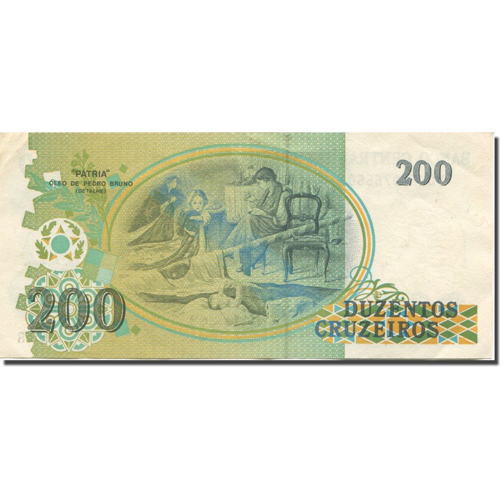 Banconote, Brasile, 200 Cruzeiros, 1990, UNdated (1990), KM:229, BB