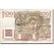 Francja, 100 Francs, Jeune Paysan, 1952, 1952-04-03, VF(20-25), Fayette:28.35