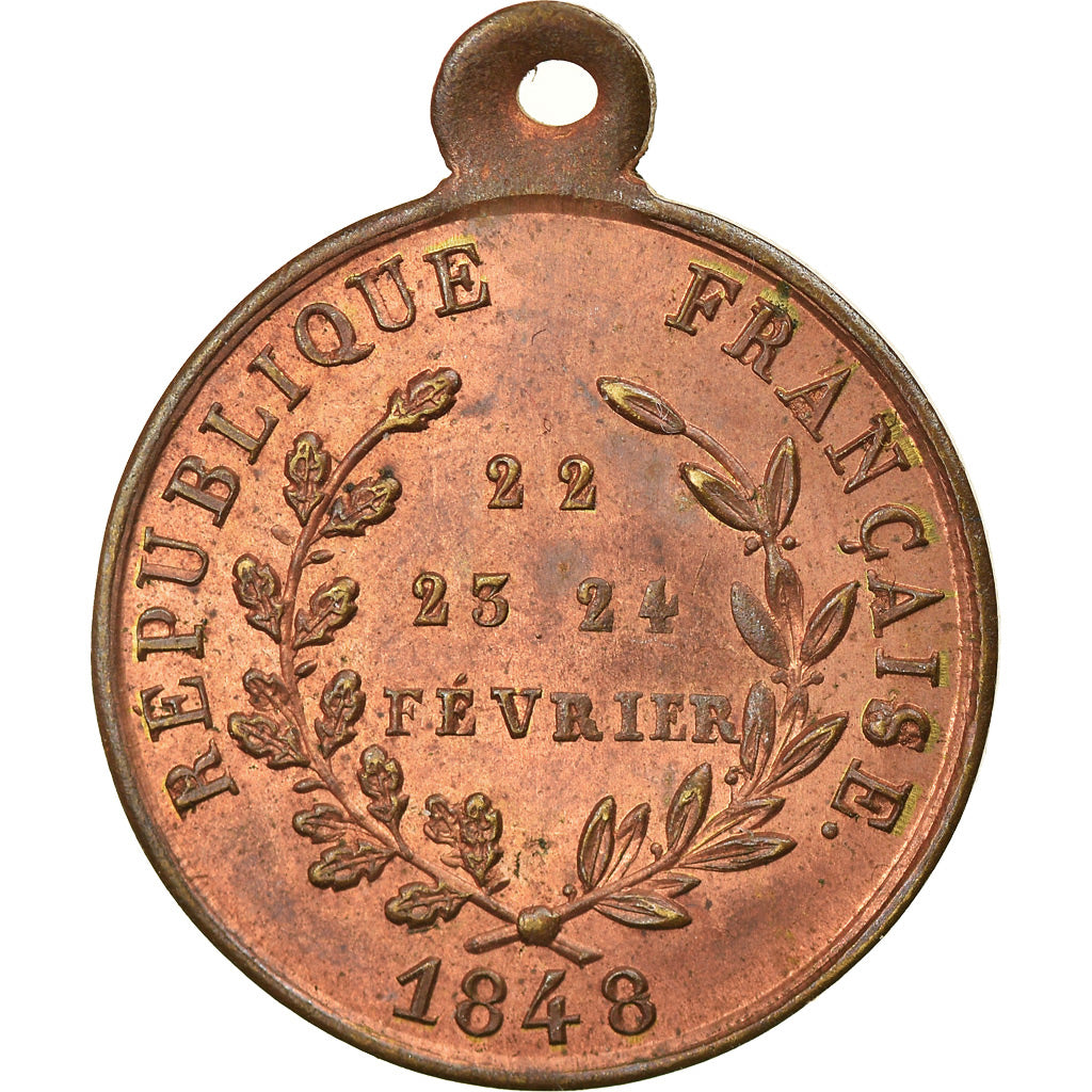 France, Medal, Deuxième République, Révolution, Journées de février