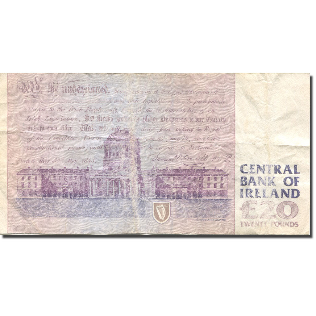 Geldschein, Ireland - Republic, 20 Pounds, 1993, 1993-12-13, KM:77a, SGE+