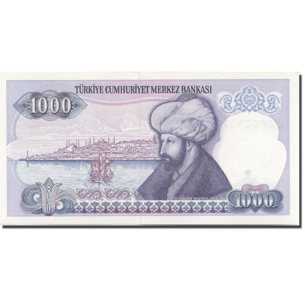Banknote, Turkey, 1000 Lira, 1988, Old Date : 14.01.1970 (1988)., KM:196