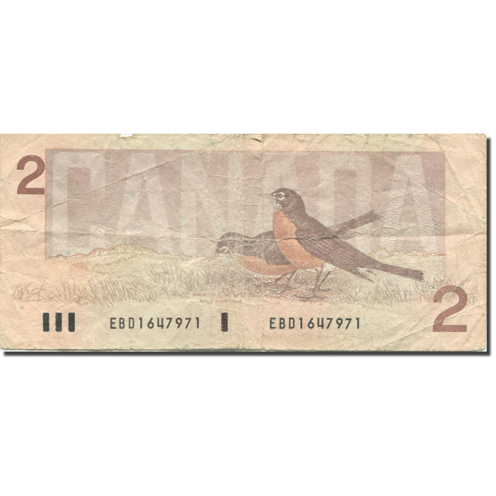 Banknote, Canada, 2 Dollars, 1986, Undated (1986), KM:94b, AG(1-3)